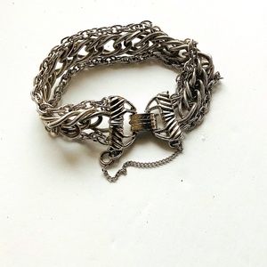 Vintage Goldette silver tone bracelet